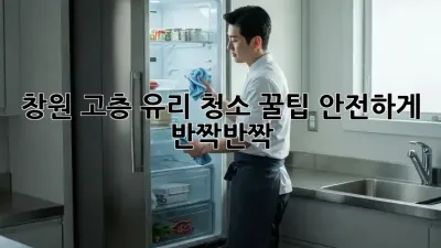 창원 고층 유리 청소 꿀팁✨ 안전하게 반짝반짝!